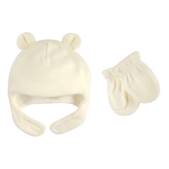 Luvable Friends Other - Toddler Unisex Fleece Hat & Mittens 2pc Set